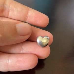 Plain Silver Heart Pandora Charm